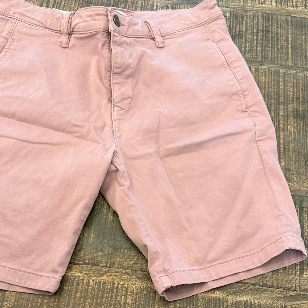 Mavi Men's Dusty Pink Flat Front Shorts - Picture 6 of 9